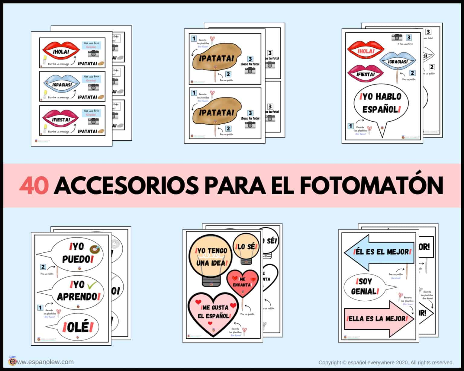 Fotomat N Para La Clase De Espa Ol Fiesta De Repaso Juegos Y