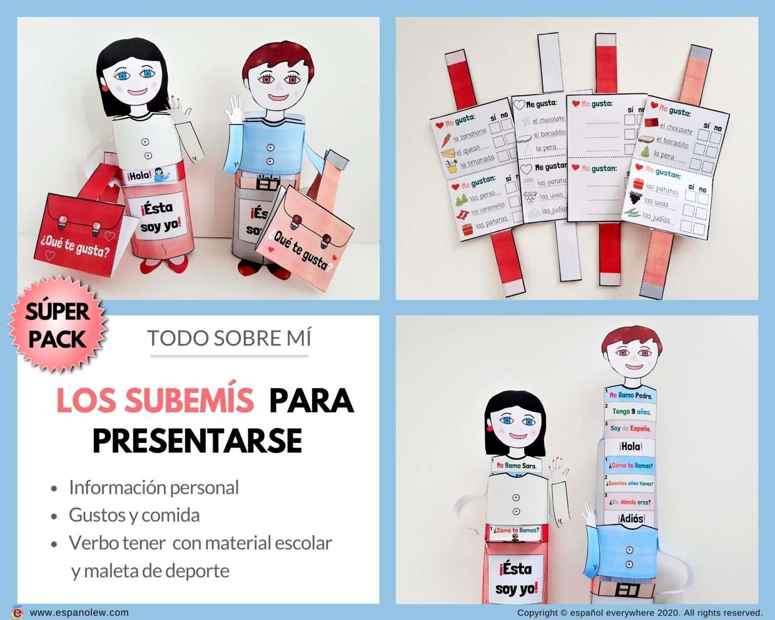 Pack Me Presento Actividades Para La Vuelta Al Cole Y Presentarse