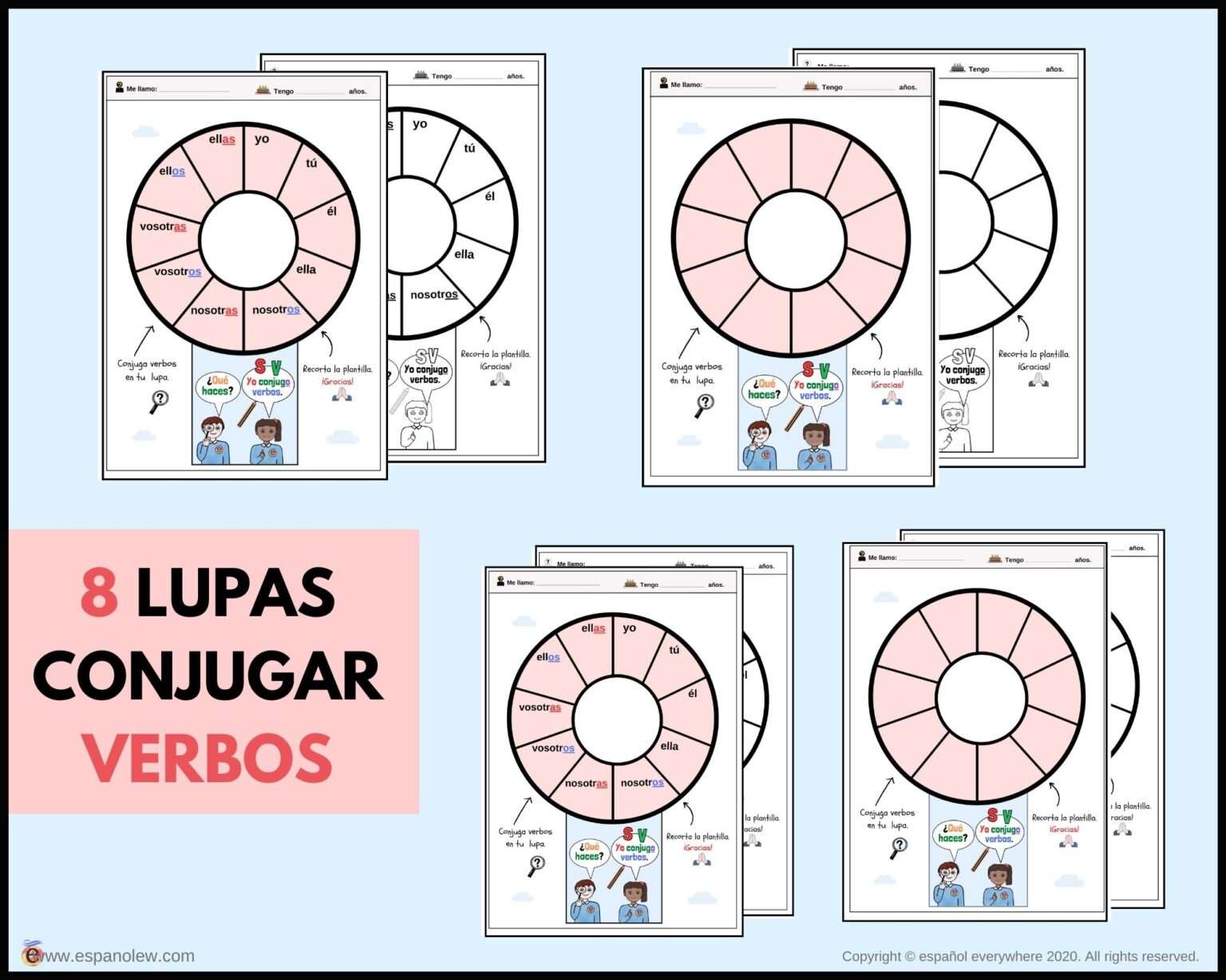 Lupas para conjugar Conjugación española Cómo enseñar la conjugacion