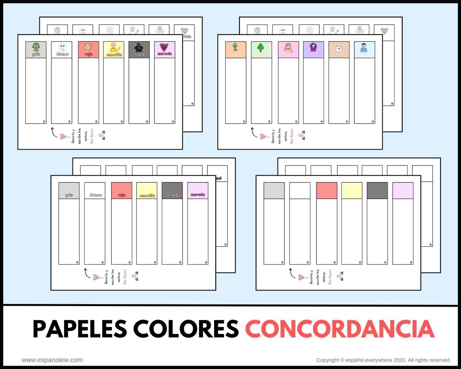 La Concordancia De Los Colores Y Sustantivos En Clase De Espa Ol