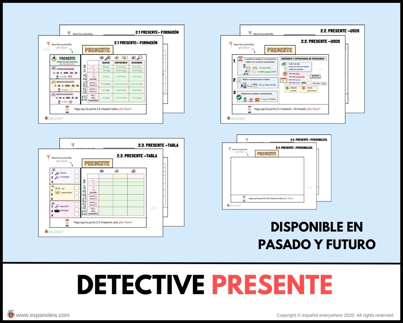 Detective Sv Ii Pronombres Conjugaci N Descripci N F Sica Y