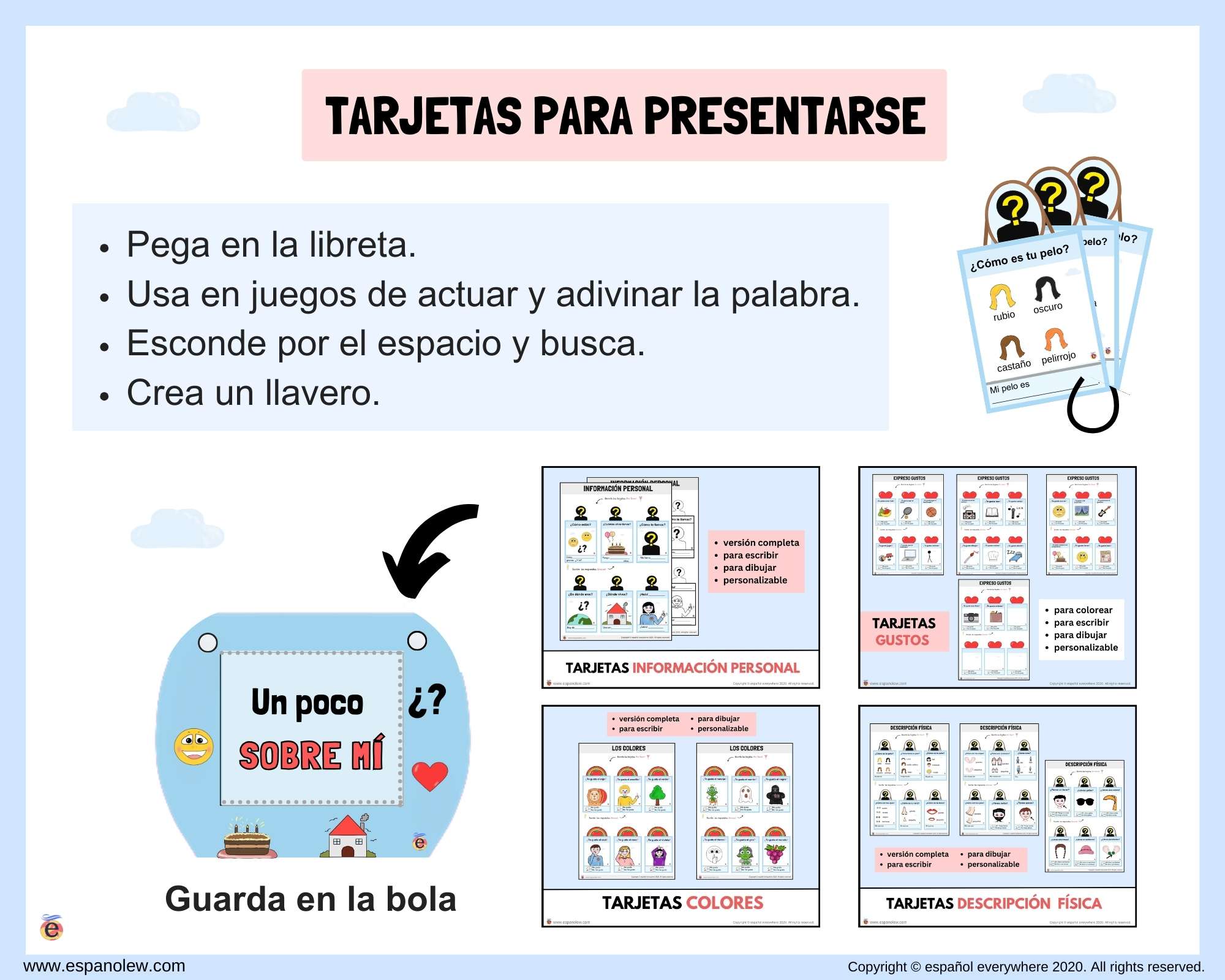 Tarjetas Para Presentarse Ideas De Juegos Y Actividades Para La Vuelta