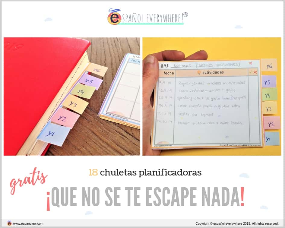 español everywhere. actividades y juegos para clases de español para niños de primaria. ELE creativo. Organizadores y planificadores para tus clases.