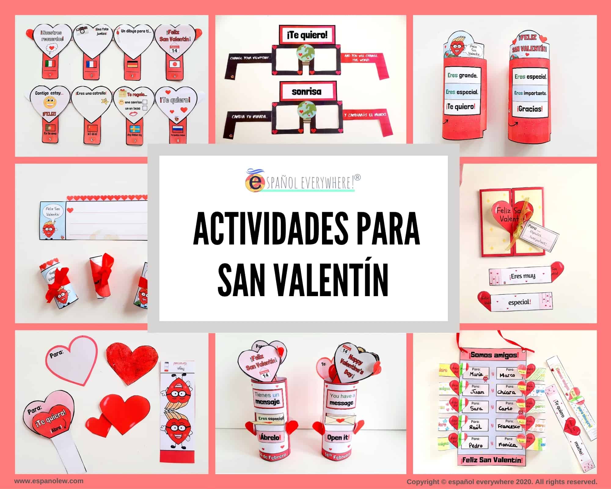 💖Actividades y regalos para celebrar San Valentín con niños en clase y casa