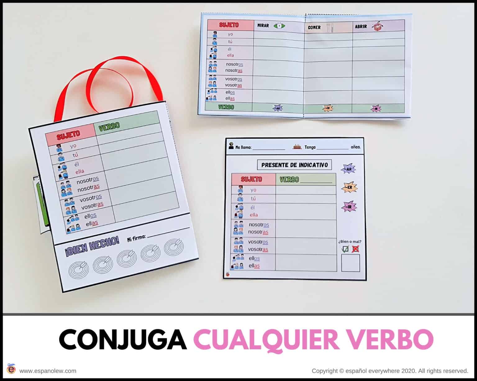 Cómo Conjugar Los Verbos En Español. Actividades Para Conjugar Verbos ...