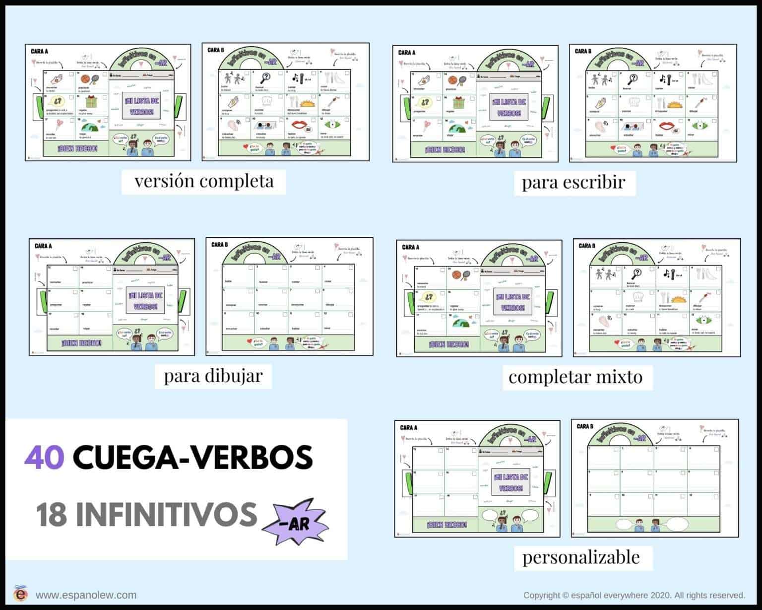 Cómo Enseñar La Conjugación. Ejercicios De Verbos. Actividades De ...