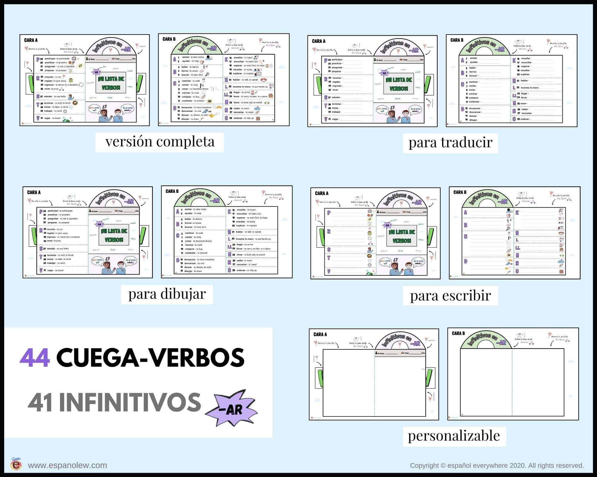 Cómo Enseñar La Conjugación Ejercicios De Verbos Actividades De Verbos Para Niños Juegos Para