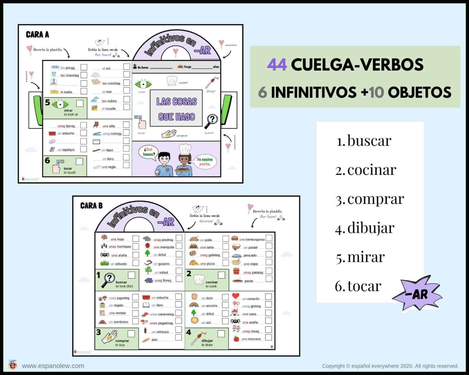 Cómo Enseñar La Conjugación. Ejercicios De Verbos. Actividades De ...