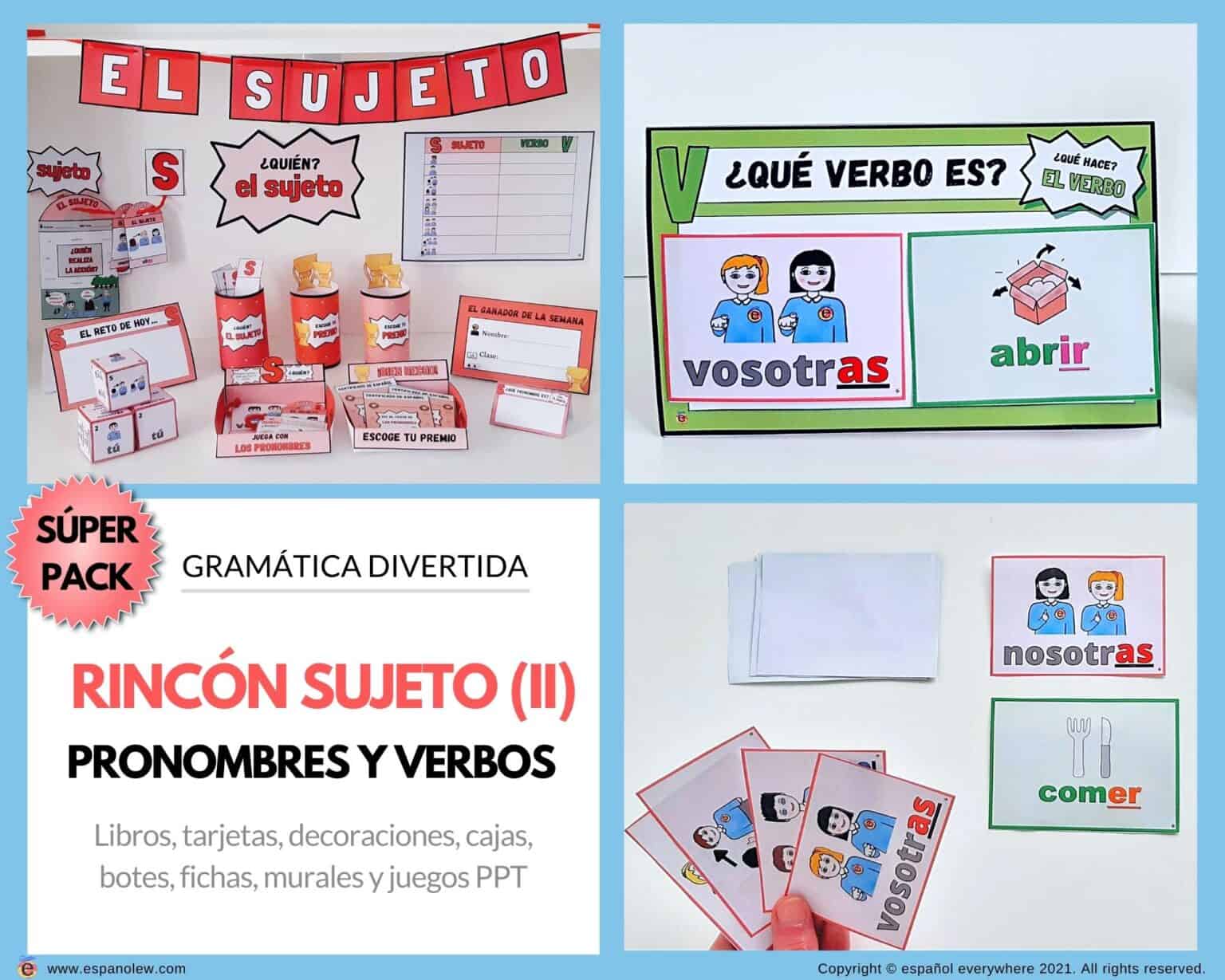Partes de la oración en español. Conjugación española y ejemplos