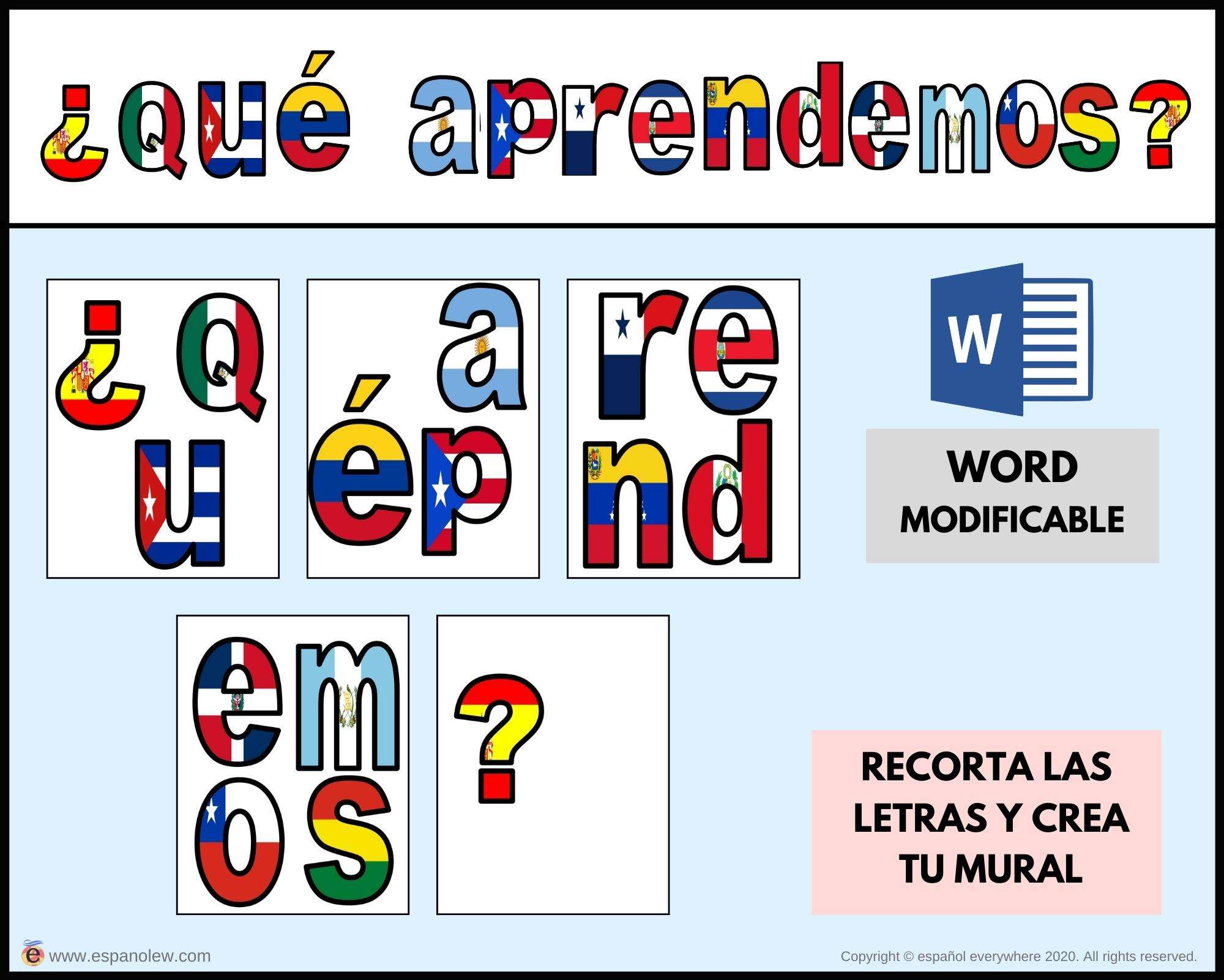 Expresiones Útiles en la clase de español Bingo Card