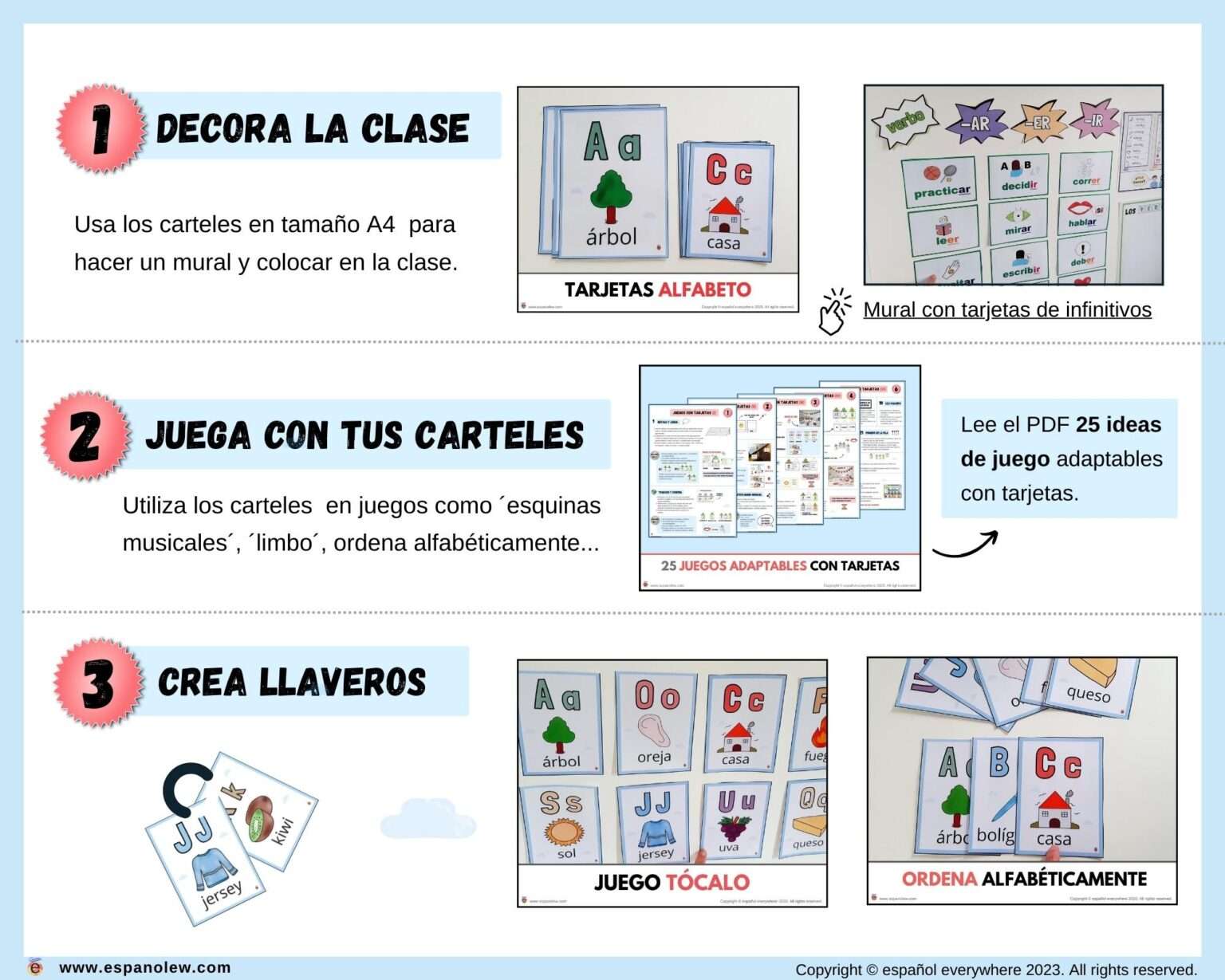 The Alphabet In Spanish El Alfabeto En Español Juegos Para Aprender El Alfabeto El Abecedario