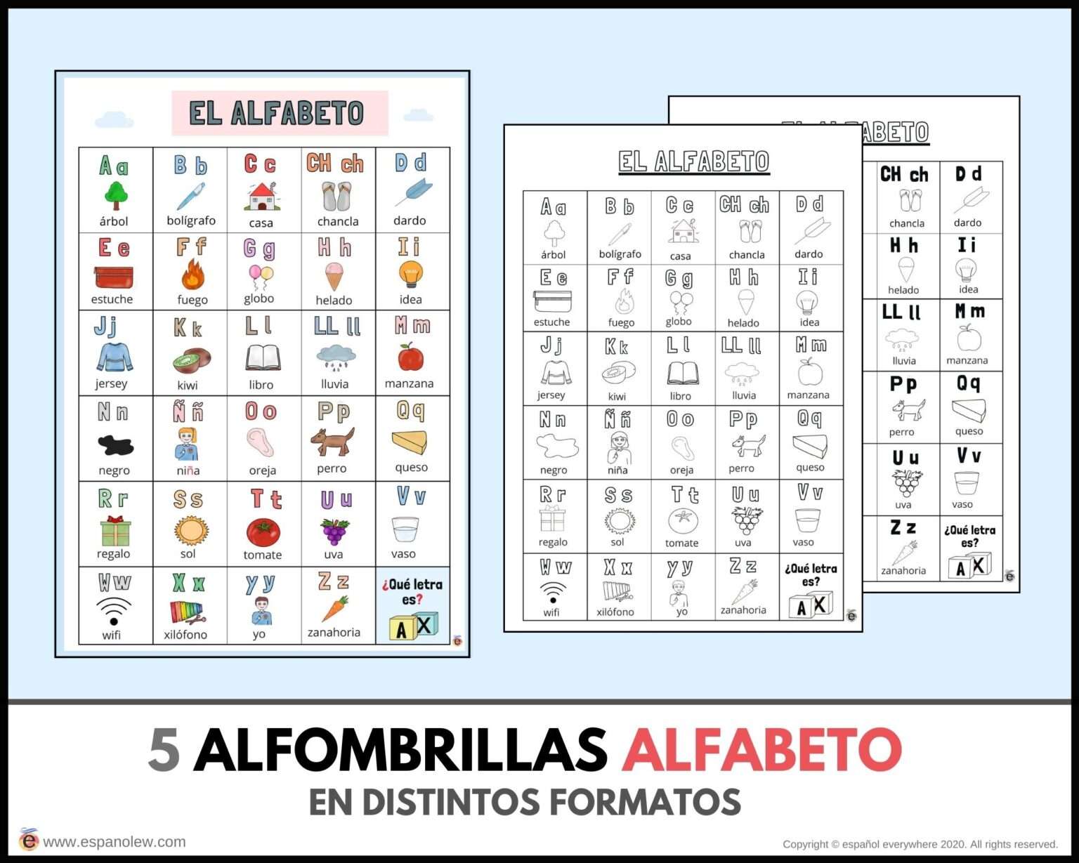 The Alphabet In Spanish El Alfabeto En Español Juegos Para Aprender El Alfabeto El Abecedario