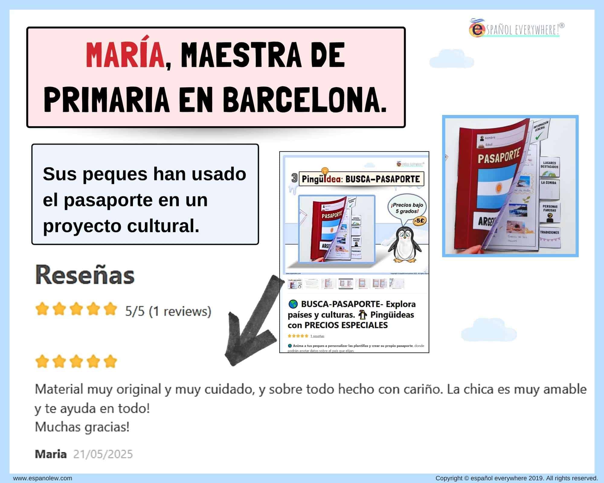 Testimonios Clase para niños. Español everywhere. Materiales y juegos (5)