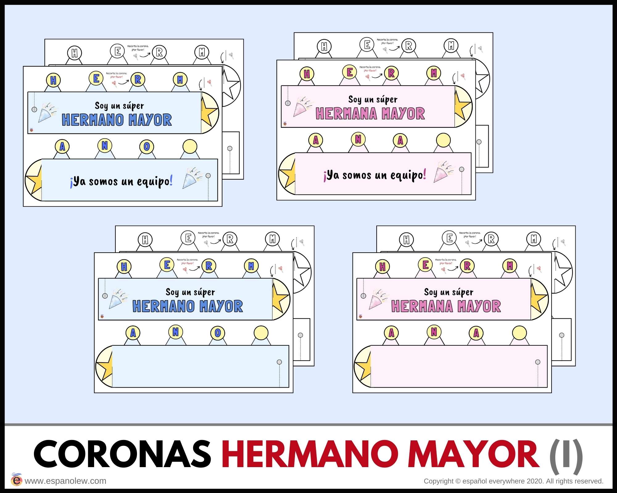 Actividad para hermanos. Experiencia familiar. Kit bienvenida hermano mayor. Nacimiento nuevo hermanito. Llegada del bebé (12)