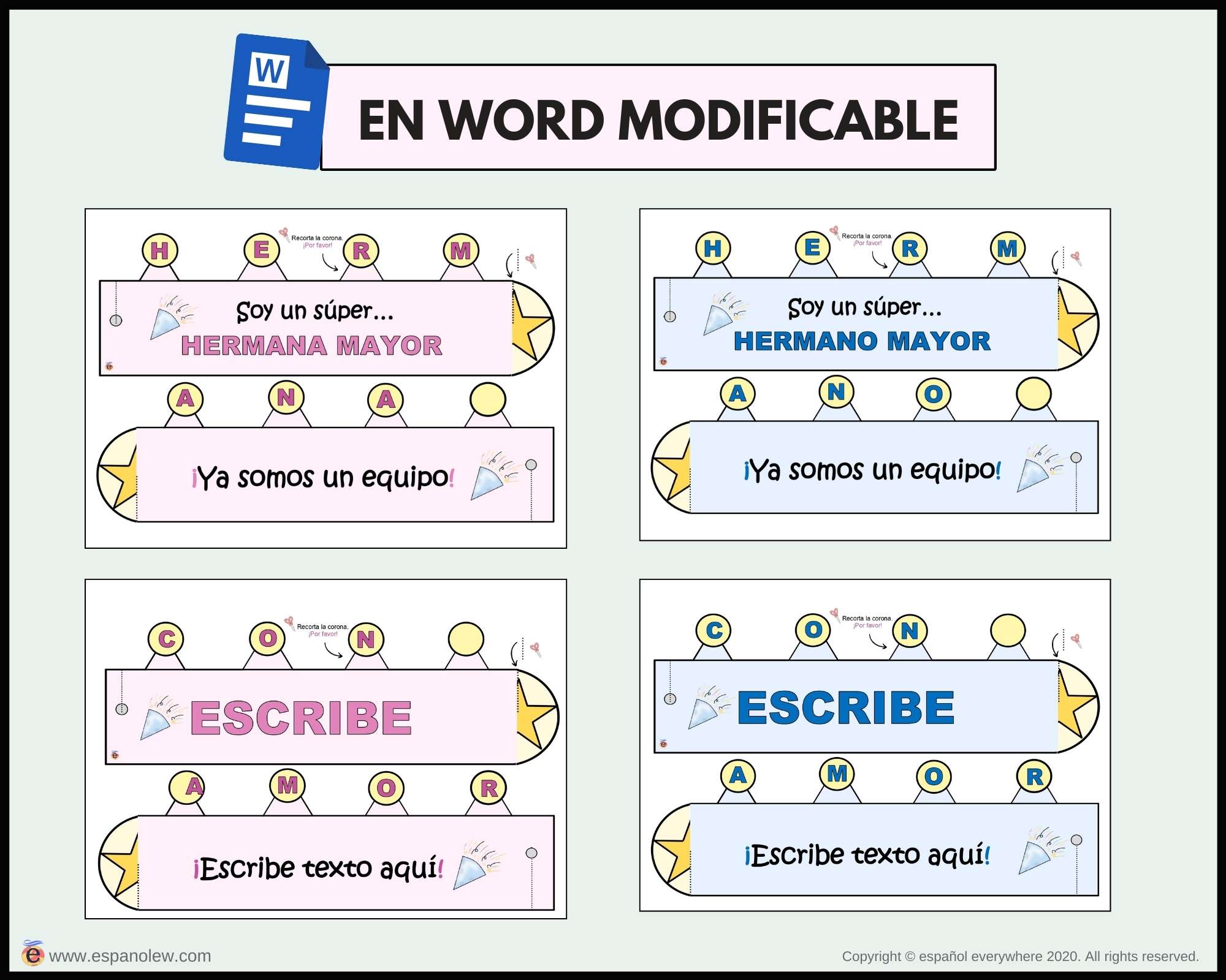 Actividad para hermanos. Experiencia familiar. Kit bienvenida hermano mayor. Nacimiento nuevo hermanito. Llegada del bebé (16)