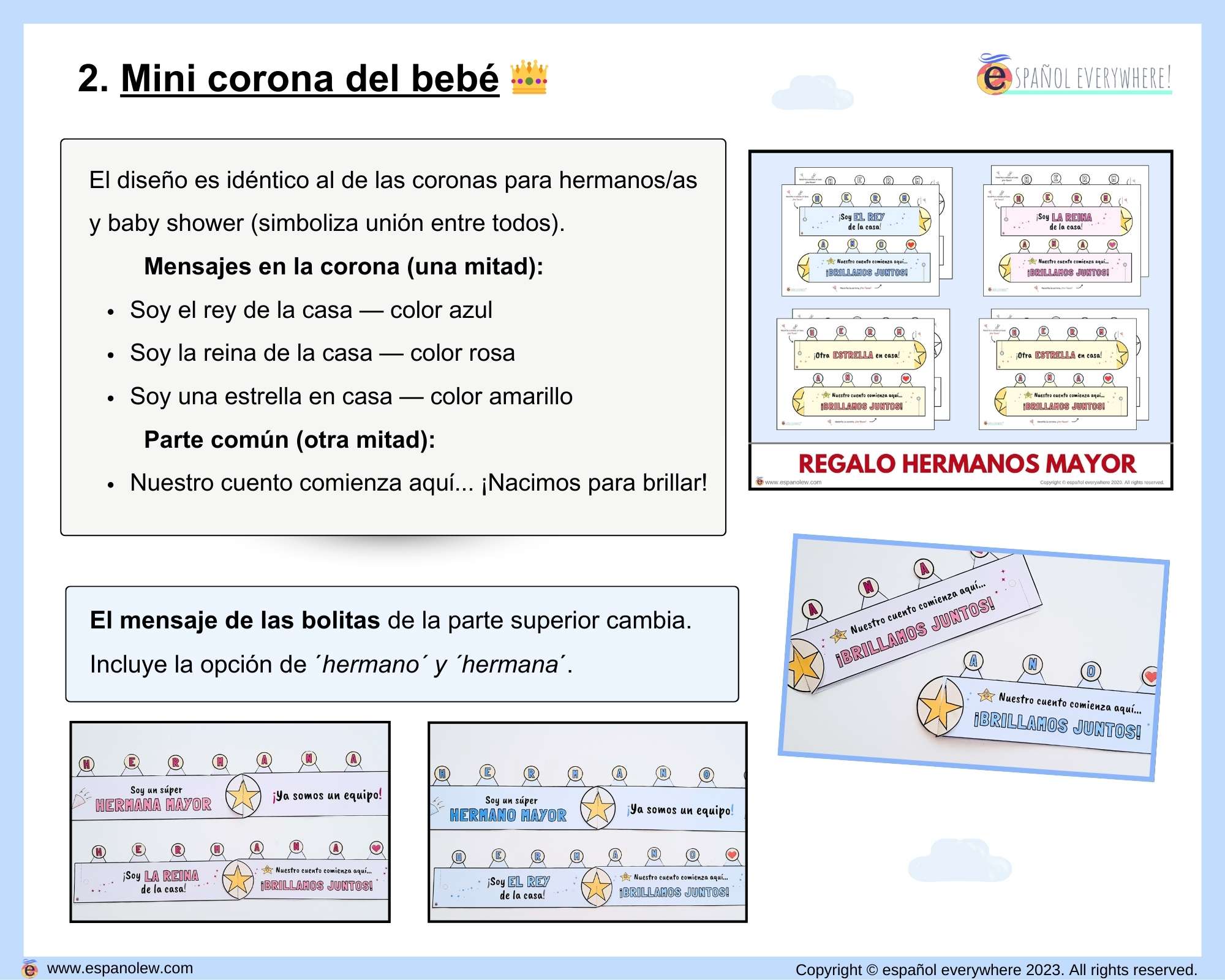 Actividad para hermanos. Experiencia familiar. Kit bienvenida hermano mayor. Nacimiento nuevo hermanito. Llegada del bebé (18)