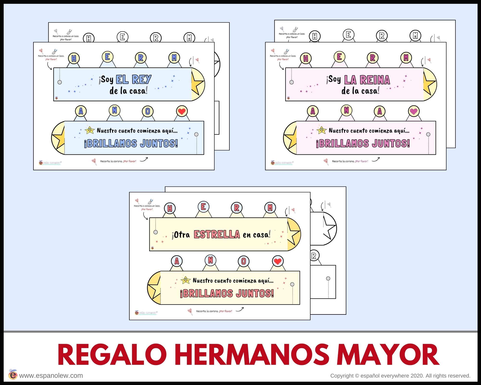Actividad para hermanos. Experiencia familiar. Kit bienvenida hermano mayor. Nacimiento nuevo hermanito. Llegada del bebé (20)
