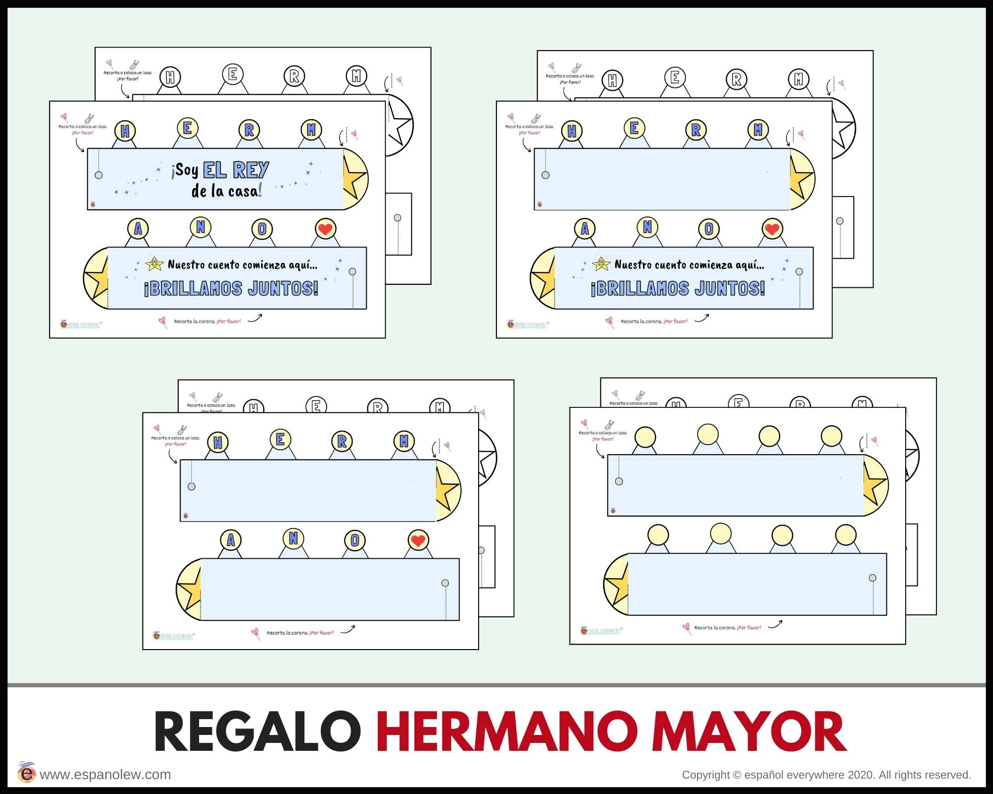 Actividad para hermanos. Experiencia familiar. Kit bienvenida hermano mayor. Nacimiento nuevo hermanito. Llegada del bebé (21)