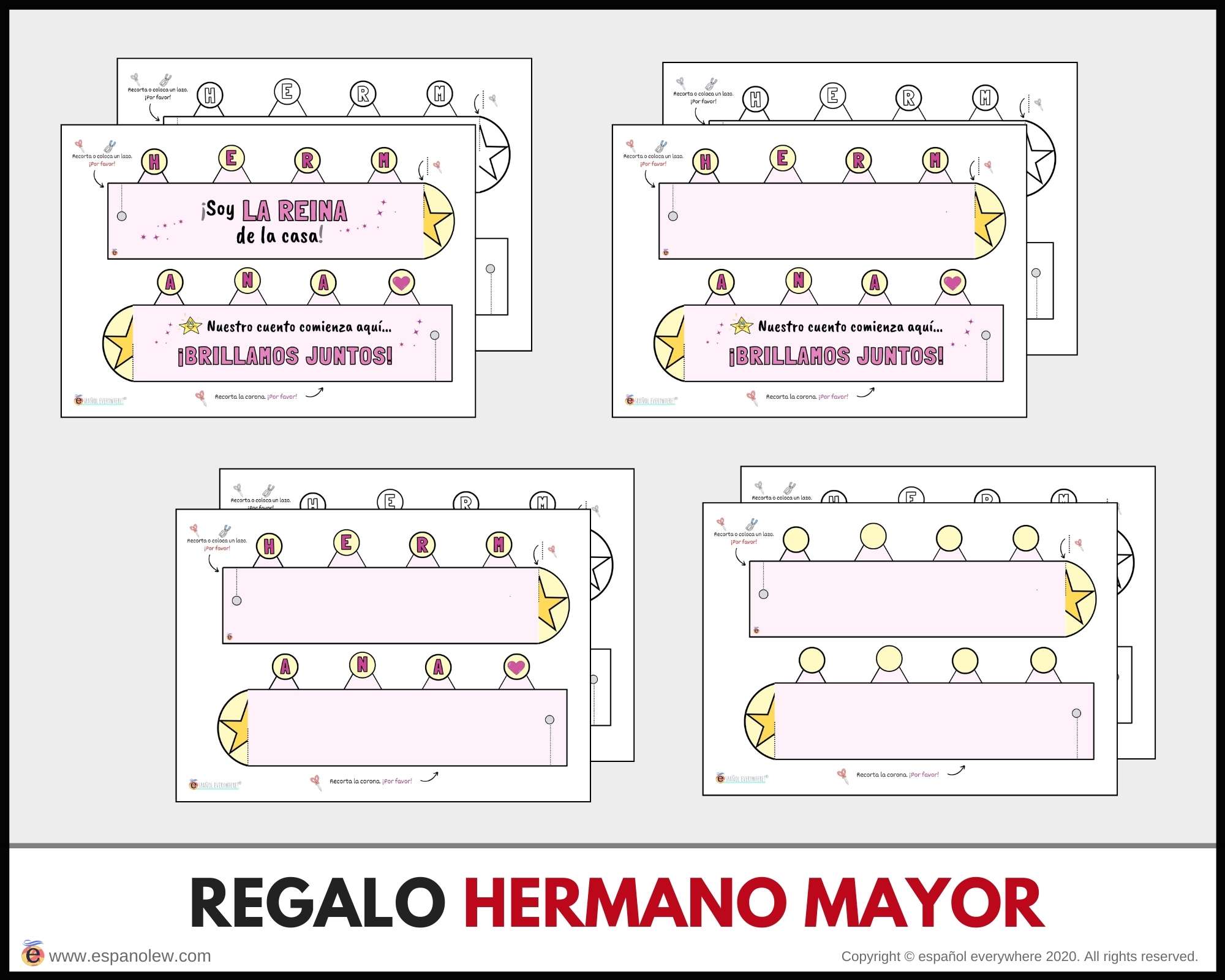 Actividad para hermanos. Experiencia familiar. Kit bienvenida hermano mayor. Nacimiento nuevo hermanito. Llegada del bebé (22)