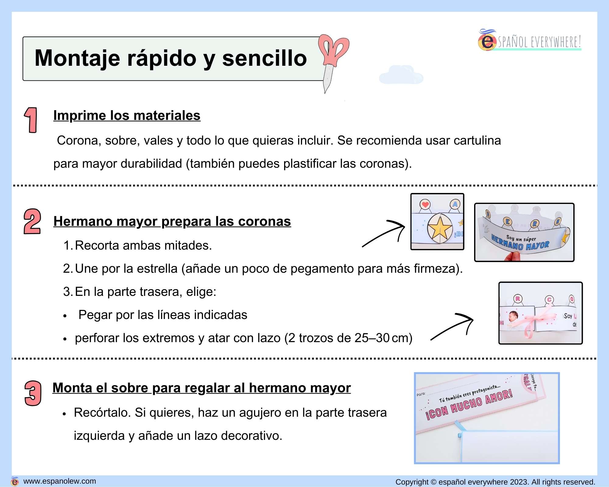 Actividad para hermanos. Experiencia familiar. Kit bienvenida hermano mayor. Nacimiento nuevo hermanito. Llegada del bebé (42)