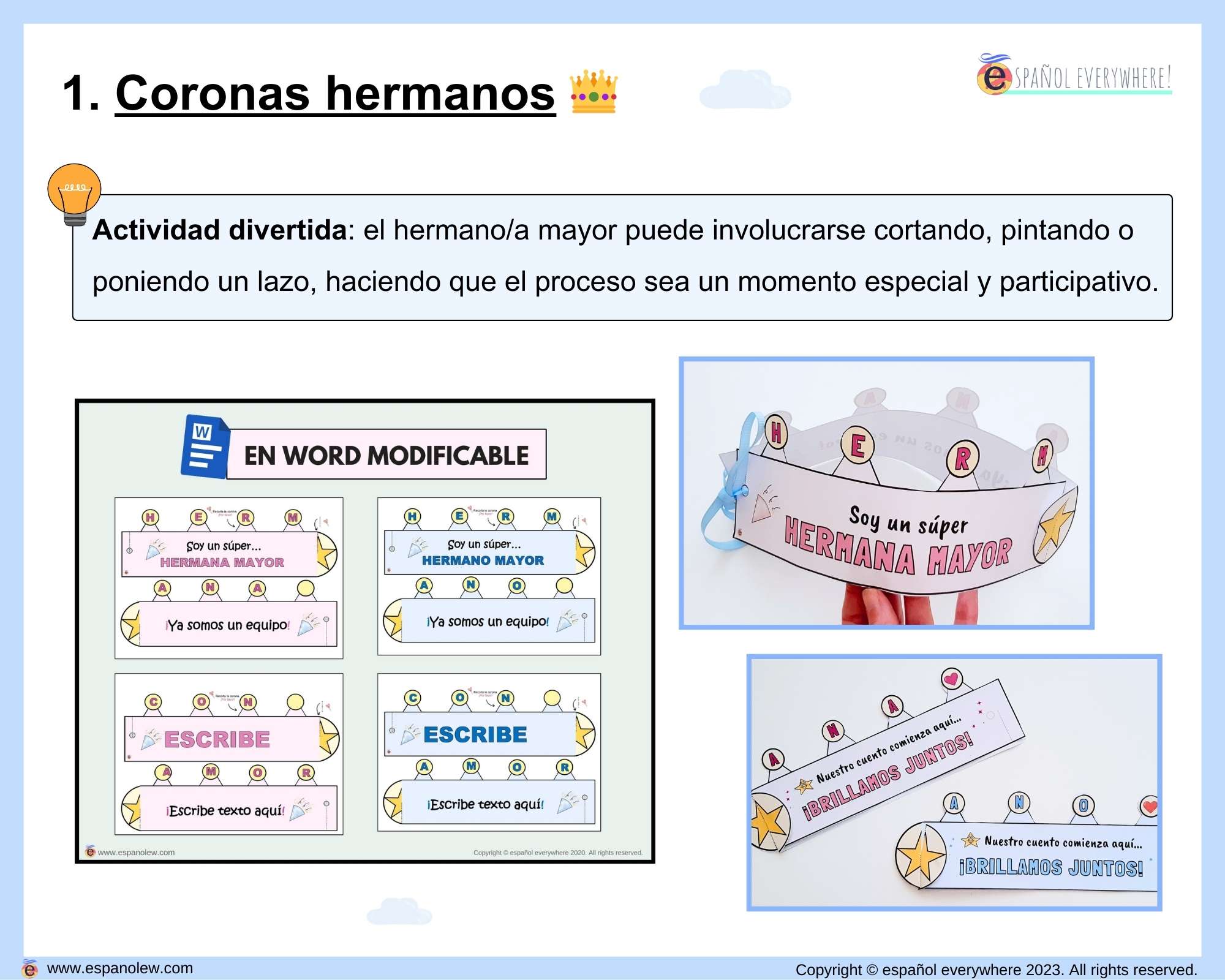 Actividad para hermanos. Experiencia familiar. Kit bienvenida hermano mayor. Nacimiento nuevo hermanito. Llegada del bebé (9)