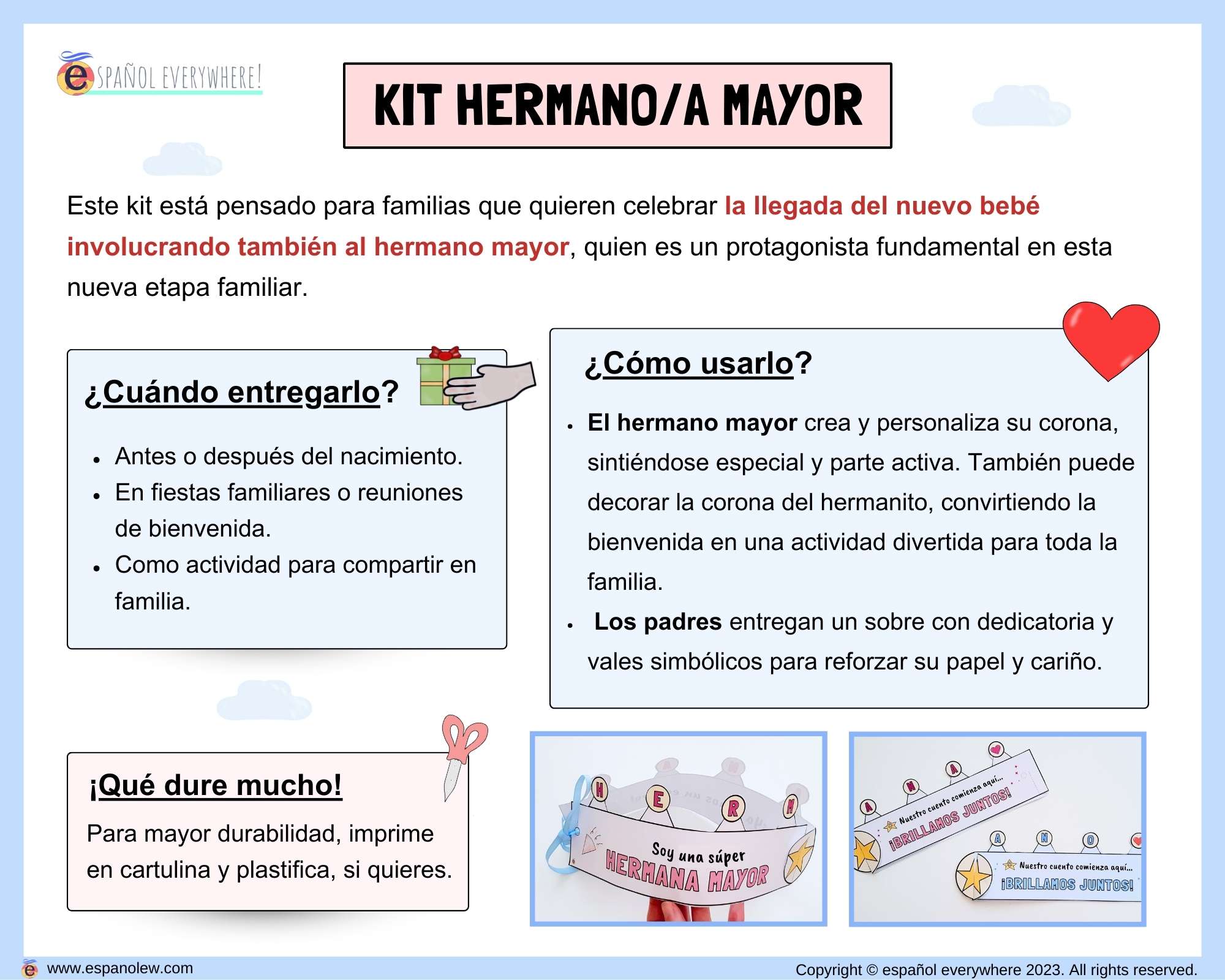 Experiencia familiar. Kit hermano mayor. Nacimiento y nuevo bebé en la familia (3)