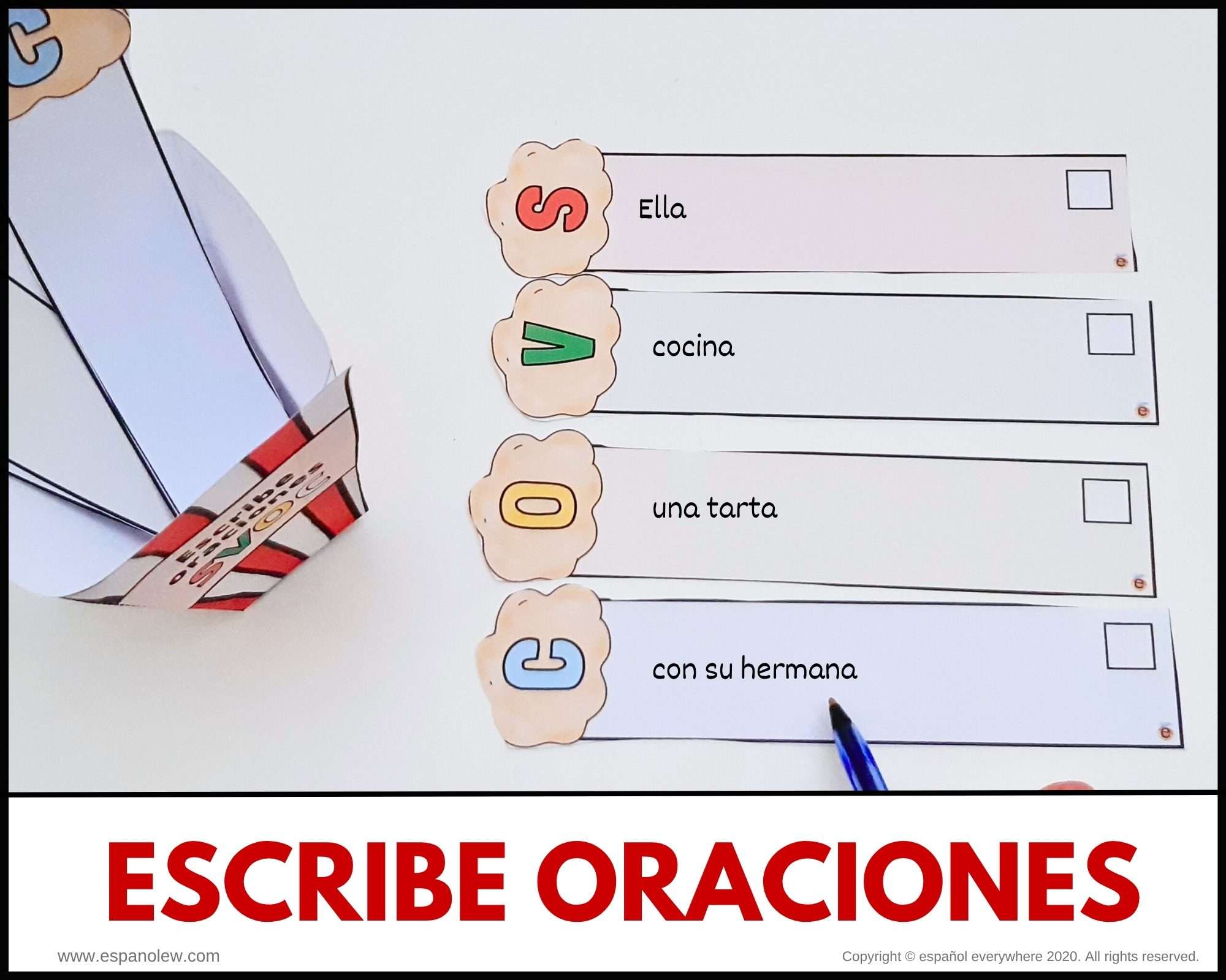 Cómo enseñar a formar oraciones a niños. Gramática y partes de la oración. Clase de español (7)