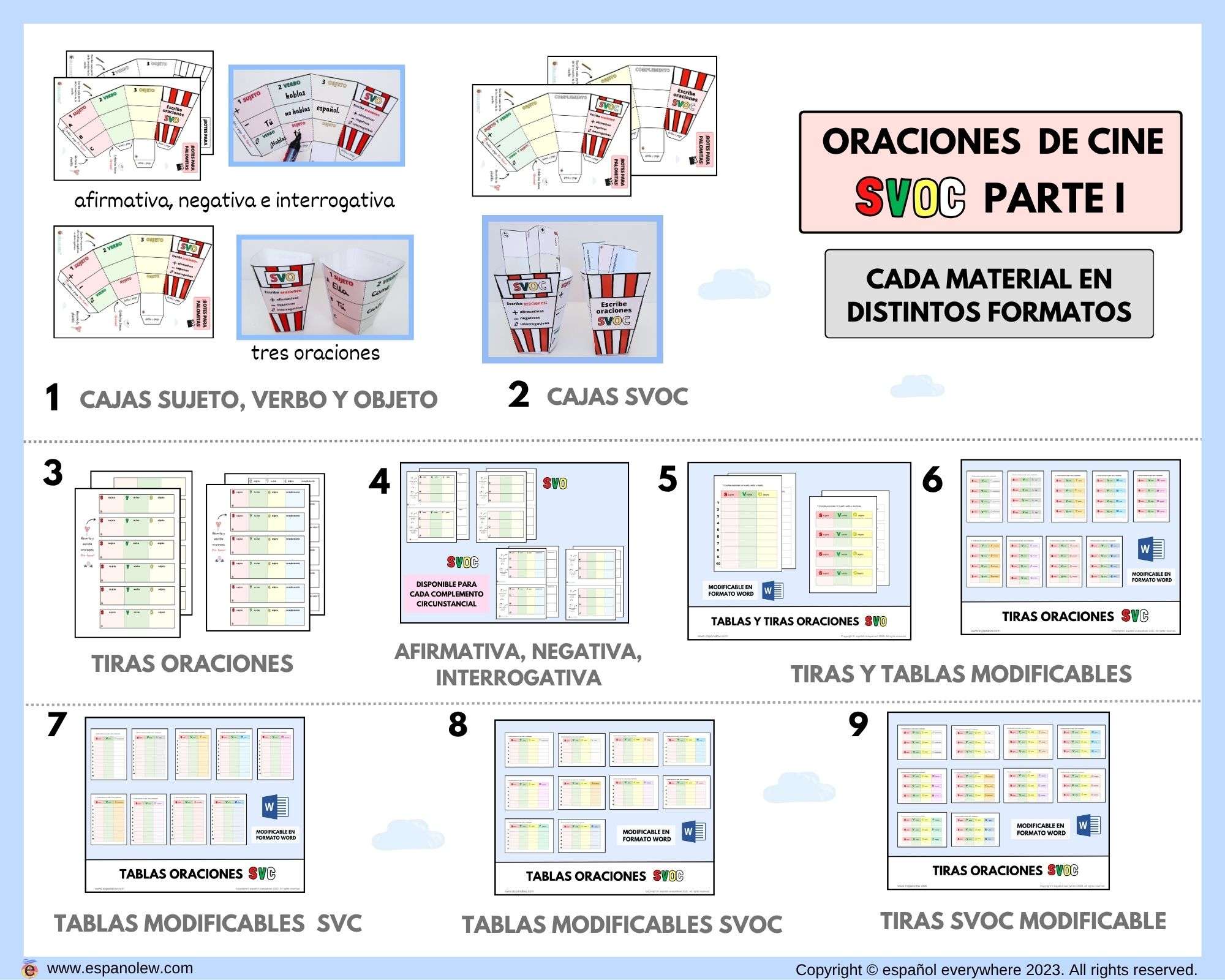 Formación de oraciones (2)
