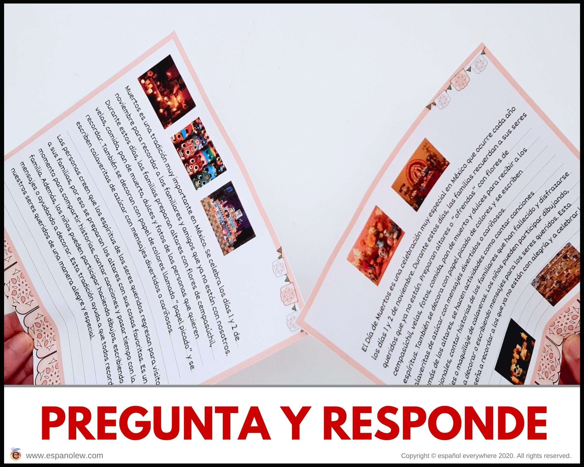 Manualidades y juegos día de muertos. Clase de español para niños (70)