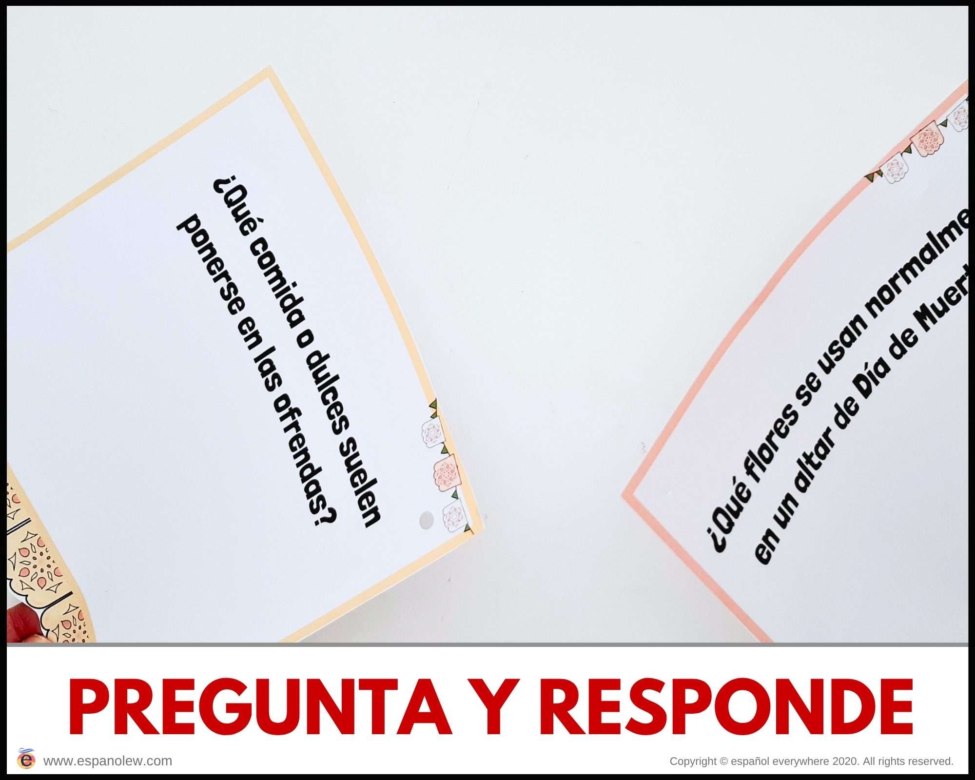 Manualidades y juegos día de muertos. Clase de español para niños (78)