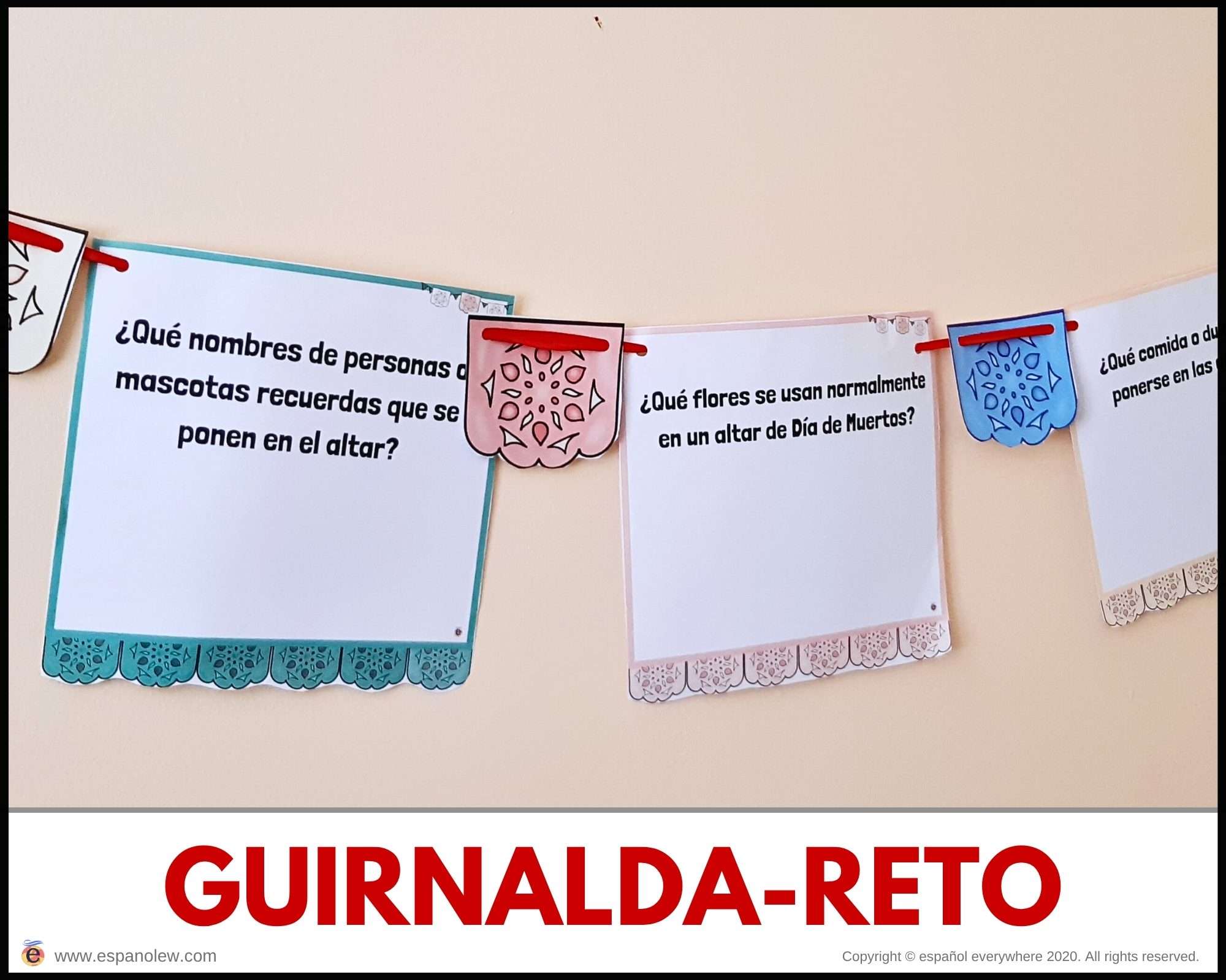 Manualidades y juegos día de muertos. Clase de español para niños (79)