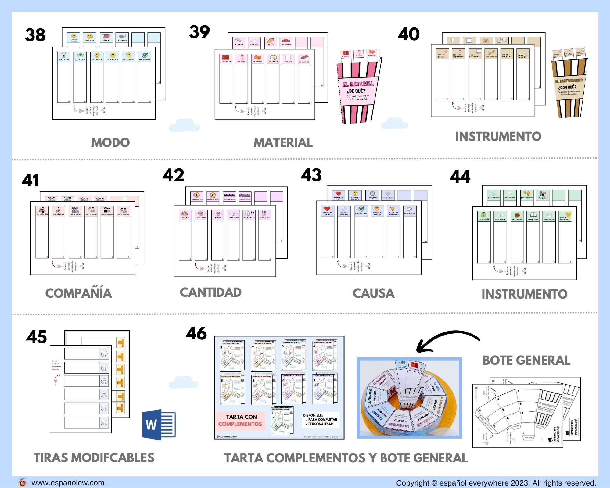 Oraciones. Cómo formar oraciones. Clase de español (3)