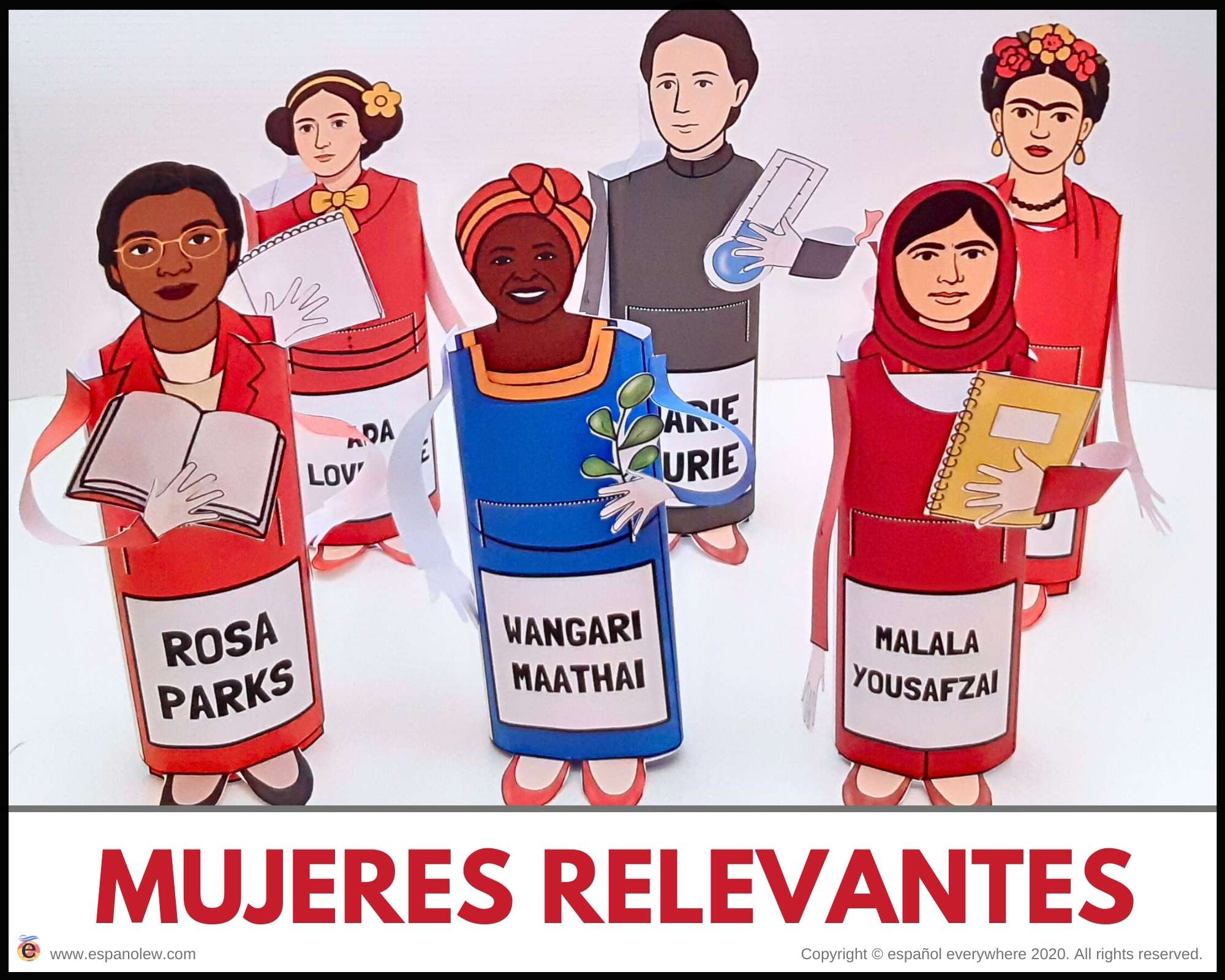 Hombres y mujeres líderes de la sociedad. Juegos y Proyectos culturales clase de español. 8M Día de la mujer (2)