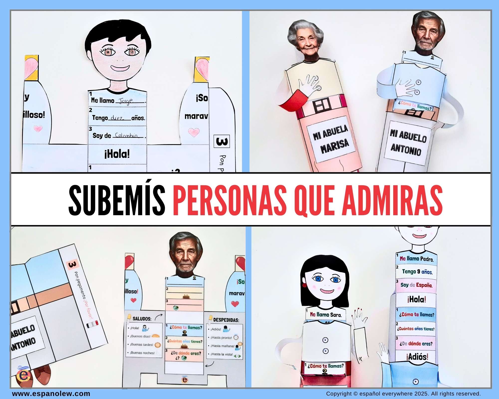 Hombres y mujeres líderes de la sociedad. Juegos y Proyectos culturales clase de español. 8M Día de la mujer (3)