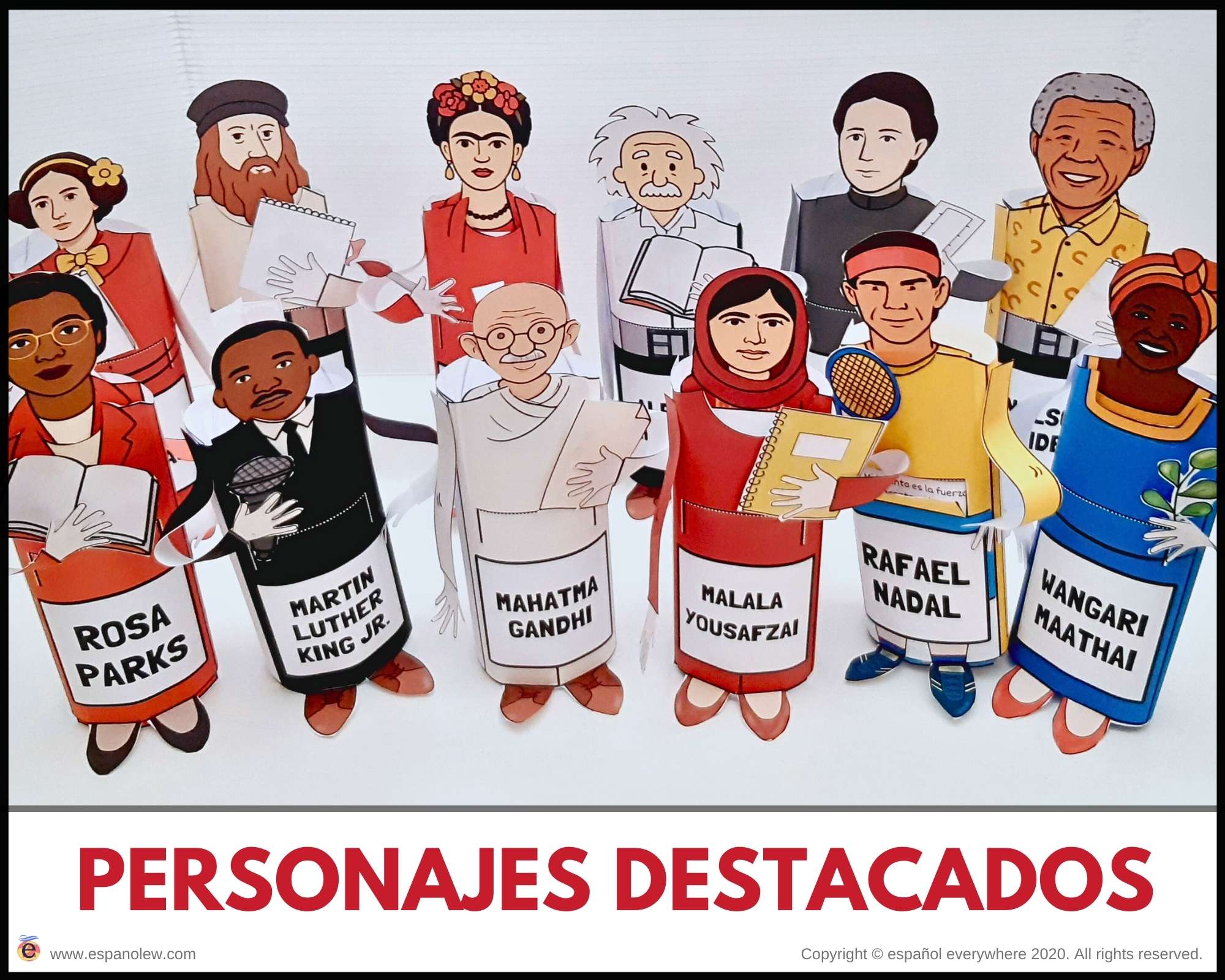 Hombres y mujeres líderes de la sociedad. Juegos y Proyectos culturales clase de español. 8M Día de la mujer (5)