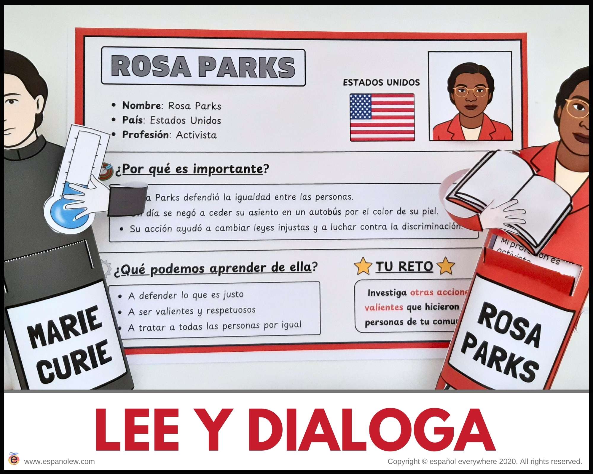 Hombres y mujeres líderes de la sociedad. Juegos y Proyectos culturales clase de español. 8M Día de la mujer (6)