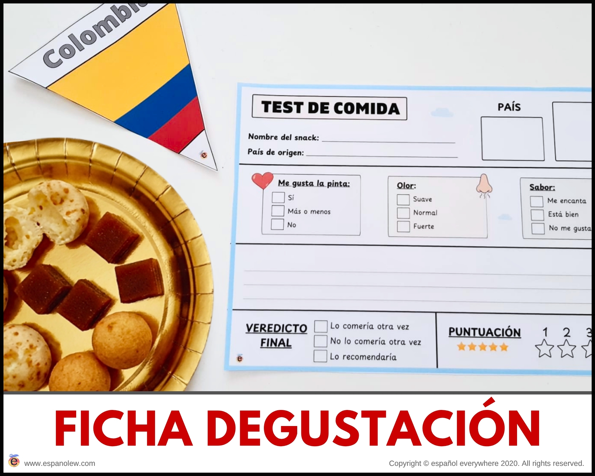 Actividades Cultura Española e Hispana Meriendas Culturales y Snacks del Mundo Hispano Países Hispanohablantes para Aula (Imprimible) (24)