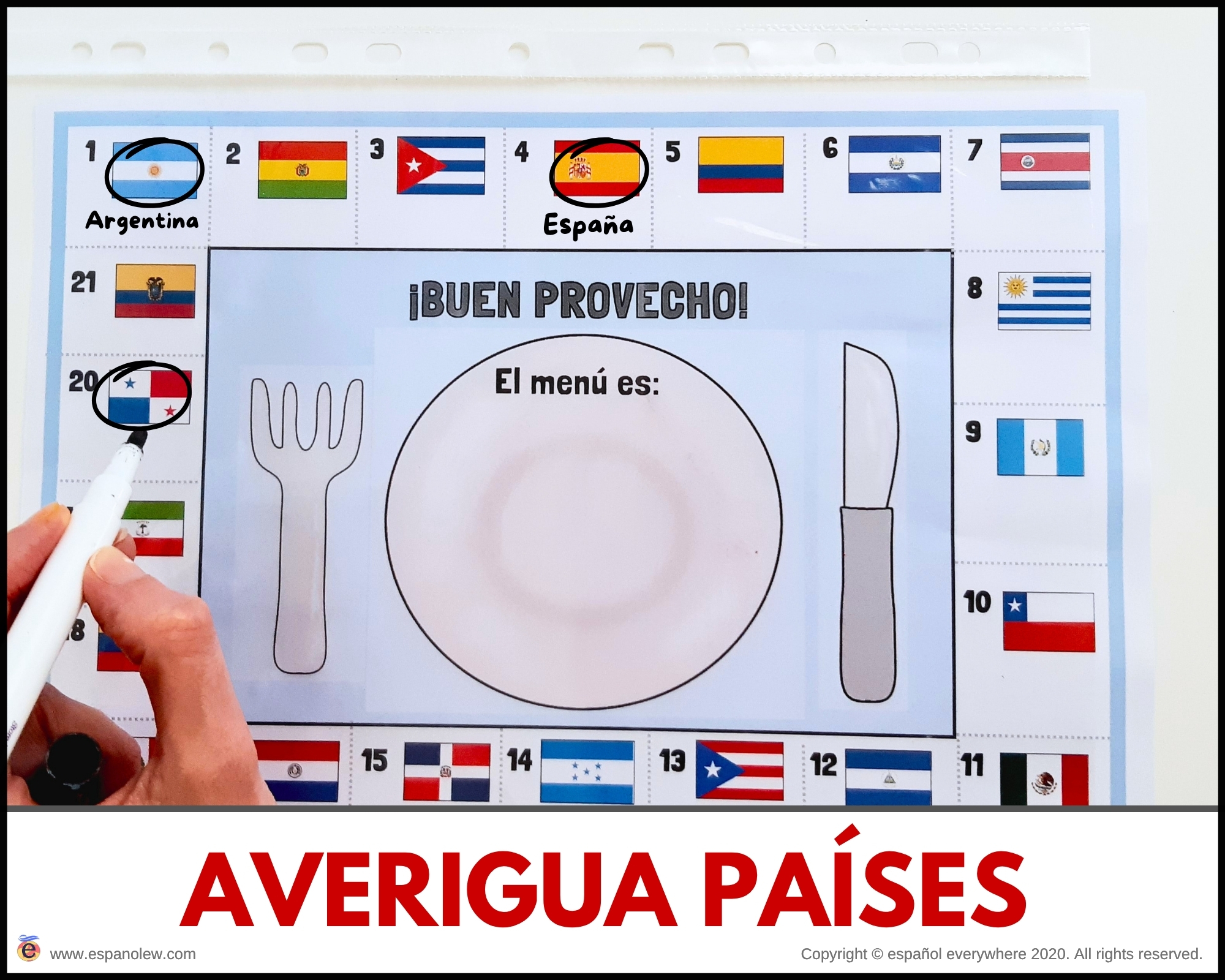 Actividades Cultura Española e Hispana Meriendas Culturales y Snacks del Mundo Hispano Países Hispanohablantes para Aula (Imprimible) (32)