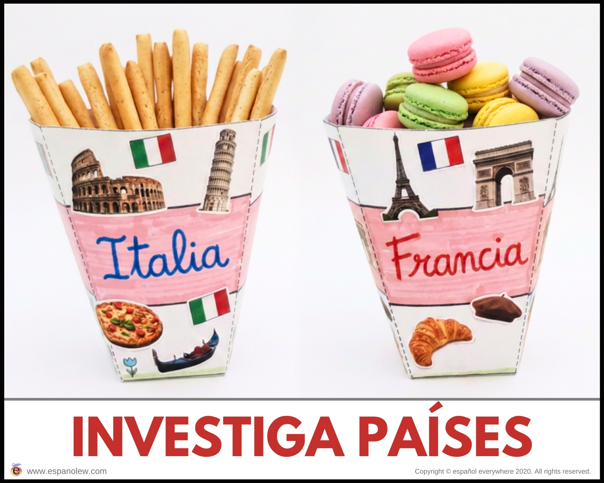 Actividades Cultura Española e Hispana Meriendas Culturales y Snacks del Mundo Hispano Países Hispanohablantes para Aula (Imprimible) (8)