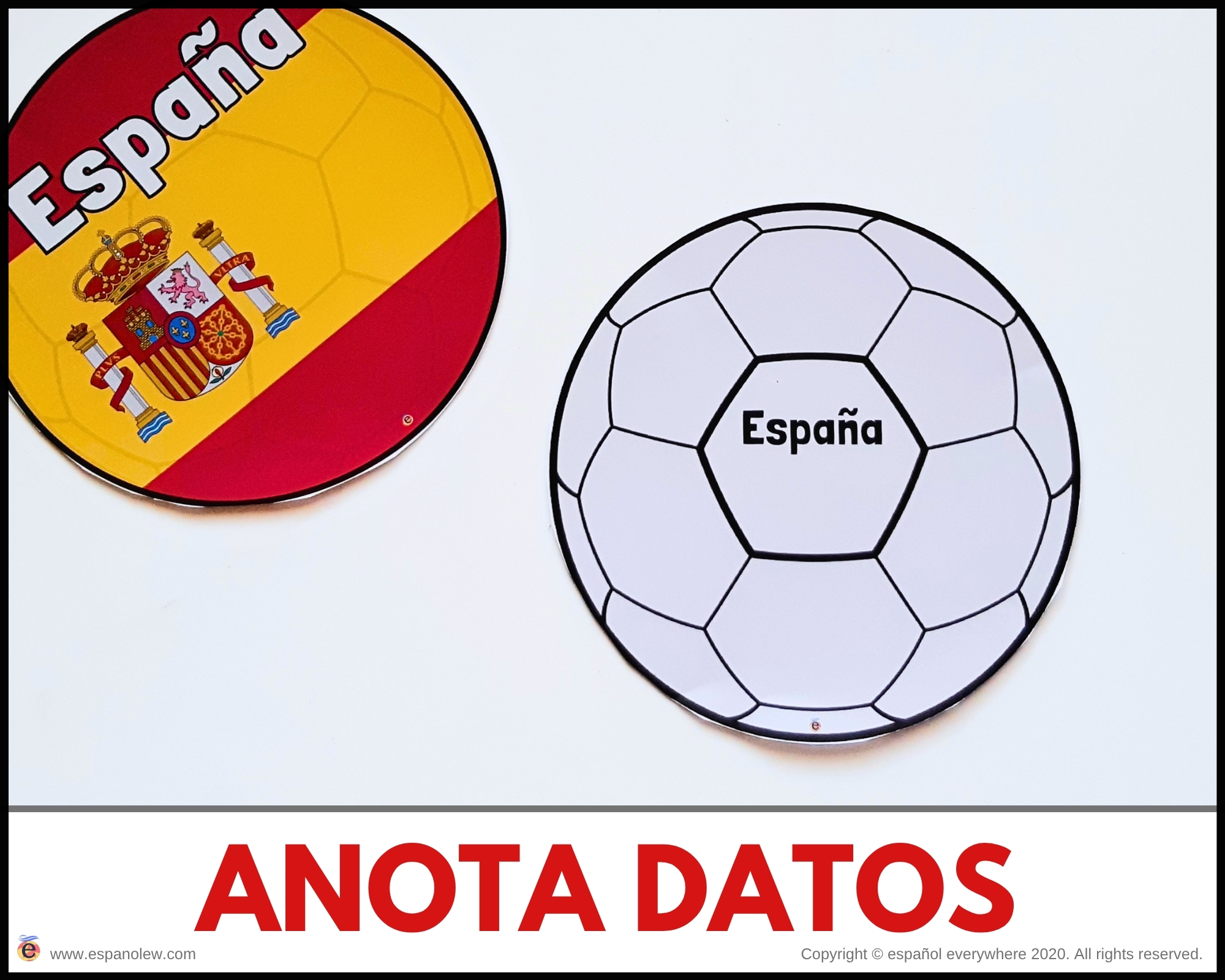 Materiales de fútbol para la clase de español ELE en Primaria Expresión oral, vocabulario, gramática, conjugación de verbos, países hispanohablantes, Mundial y actividades manipulativas (113)