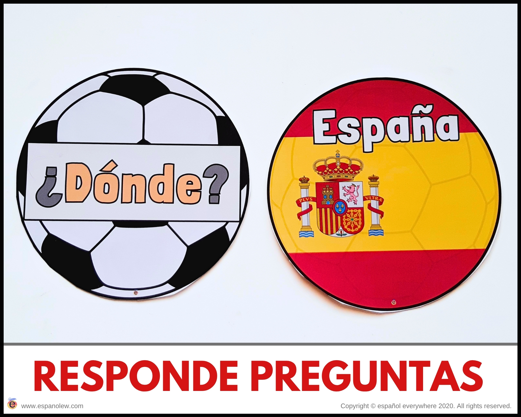 Materiales de fútbol para la clase de español ELE en Primaria Expresión oral, vocabulario, gramática, conjugación de verbos, países hispanohablantes, Mundial y actividades manipulativas (122)