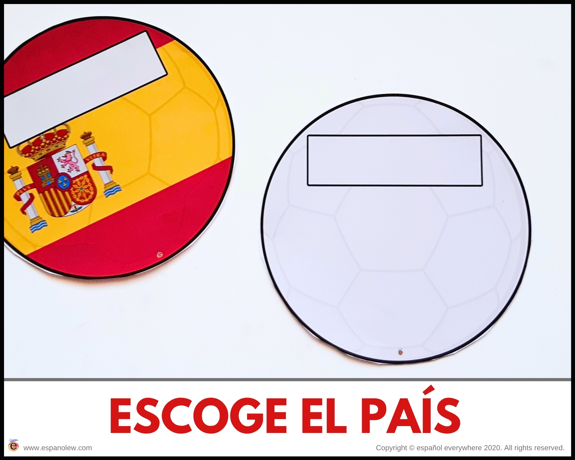 Materiales de fútbol para la clase de español ELE en Primaria Expresión oral, vocabulario, gramática, conjugación de verbos, países hispanohablantes, Mundial y actividades manipulativas (124)