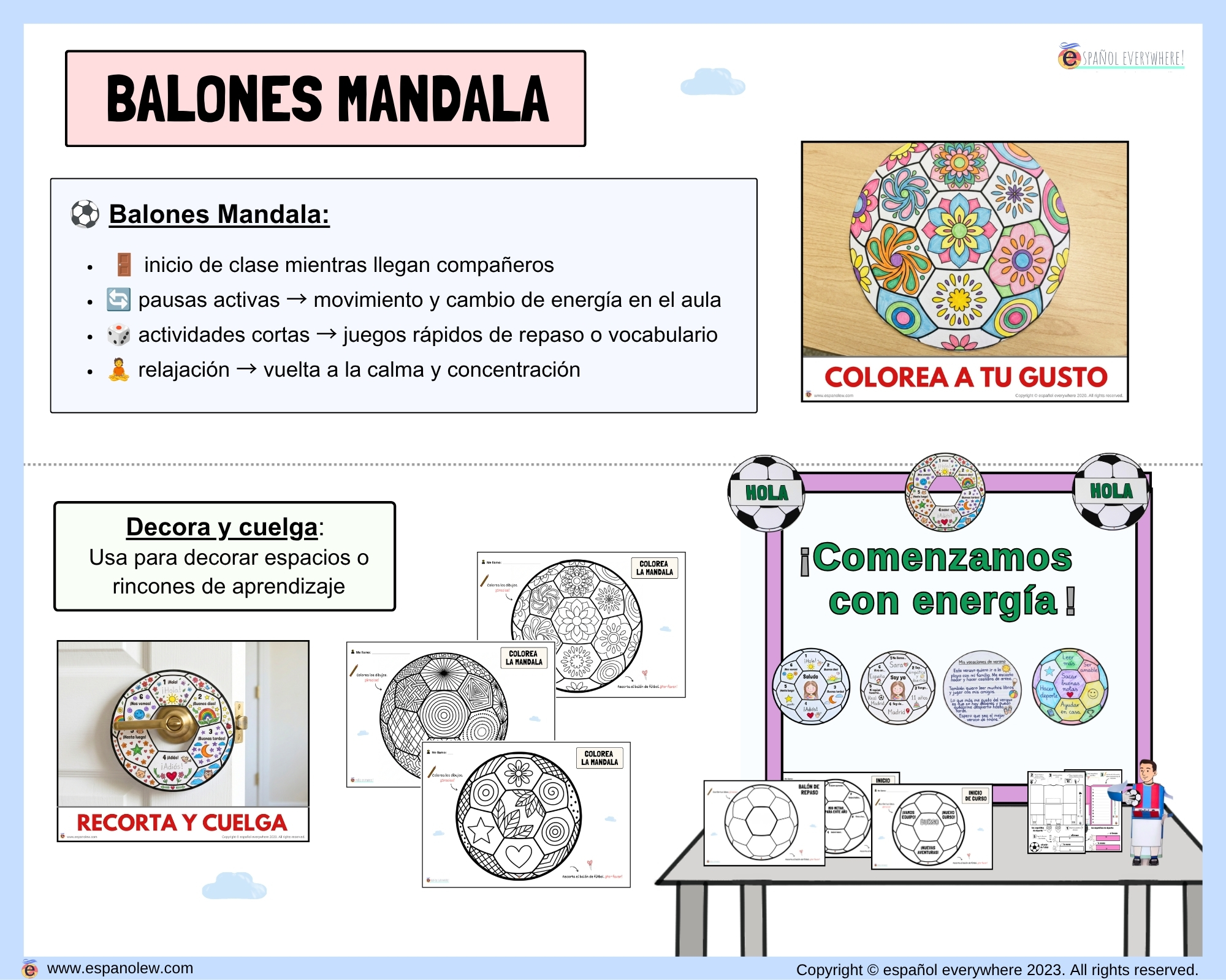 Materiales de fútbol para la clase de español ELE en Primaria Expresión oral, vocabulario, gramática, conjugación de verbos, países hispanohablantes, Mundial y actividades manipulativas (23)