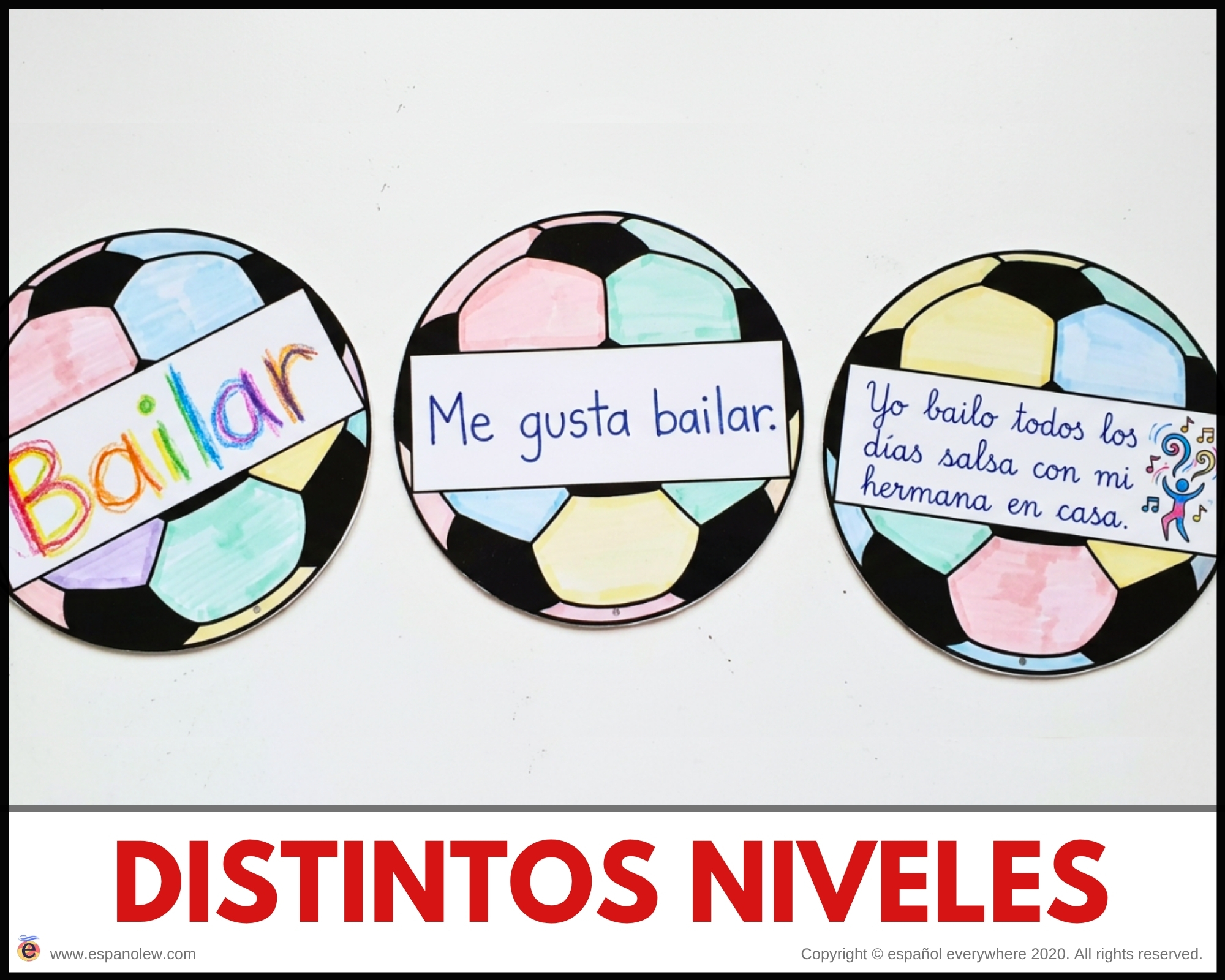 Materiales de fútbol para la clase de español ELE en Primaria Expresión oral, vocabulario, gramática, conjugación de verbos, países hispanohablantes, Mundial y actividades manipulativas (46)