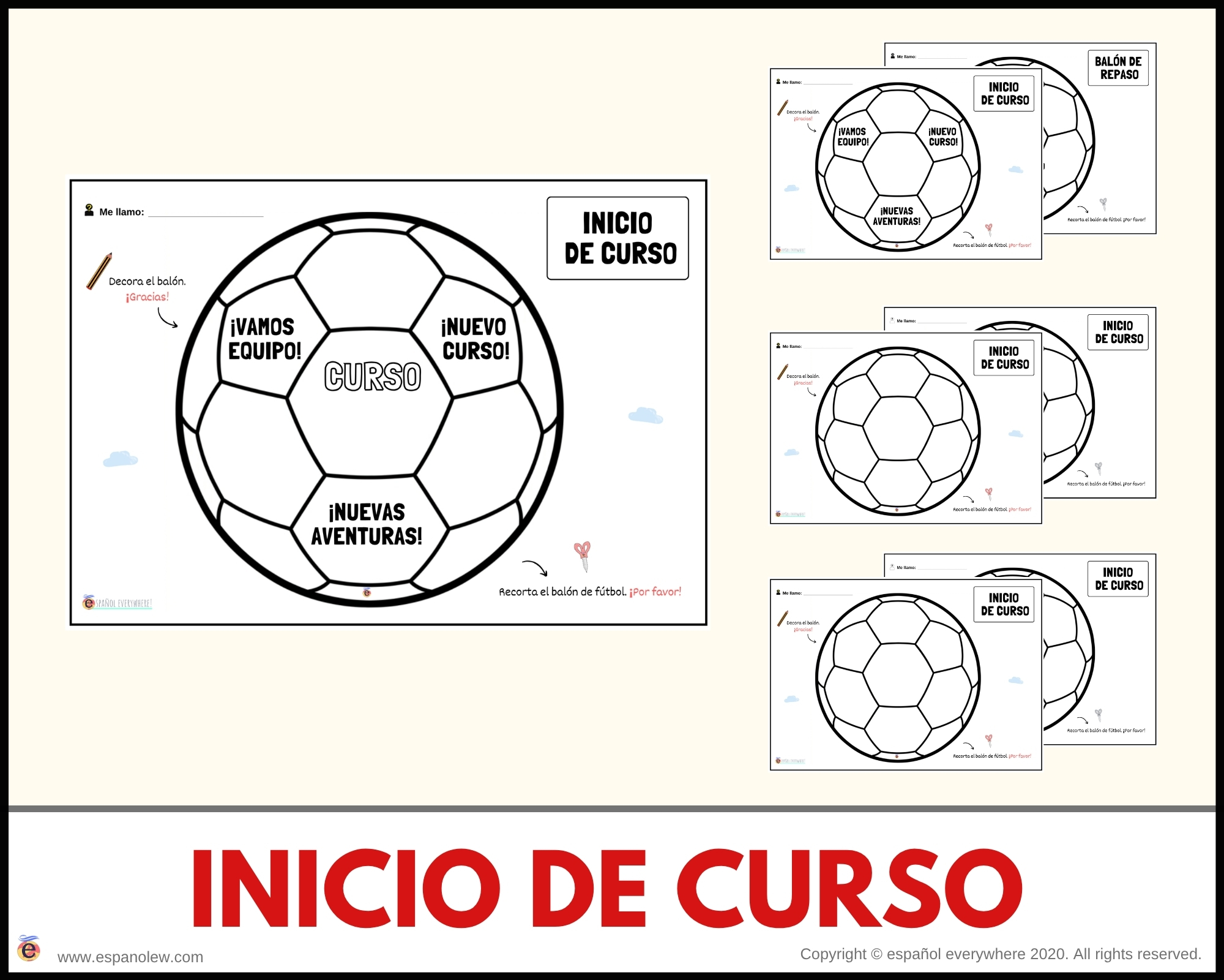 Materiales de fútbol para la clase de español ELE en Primaria Expresión oral, vocabulario, gramática, conjugación de verbos, países hispanohablantes, Mundial y actividades manipulativas (62)