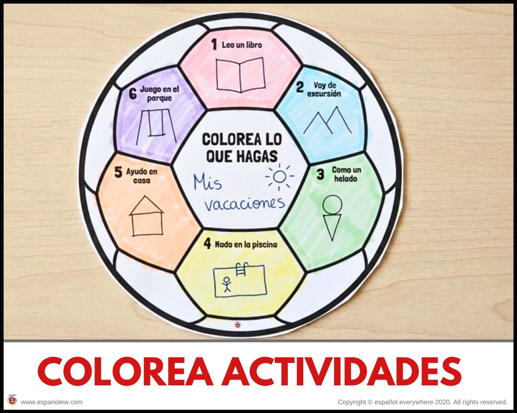 Materiales de fútbol para la clase de español ELE en Primaria Expresión oral, vocabulario, gramática, conjugación de verbos, países hispanohablantes, Mundial y actividades manipulativas (82)