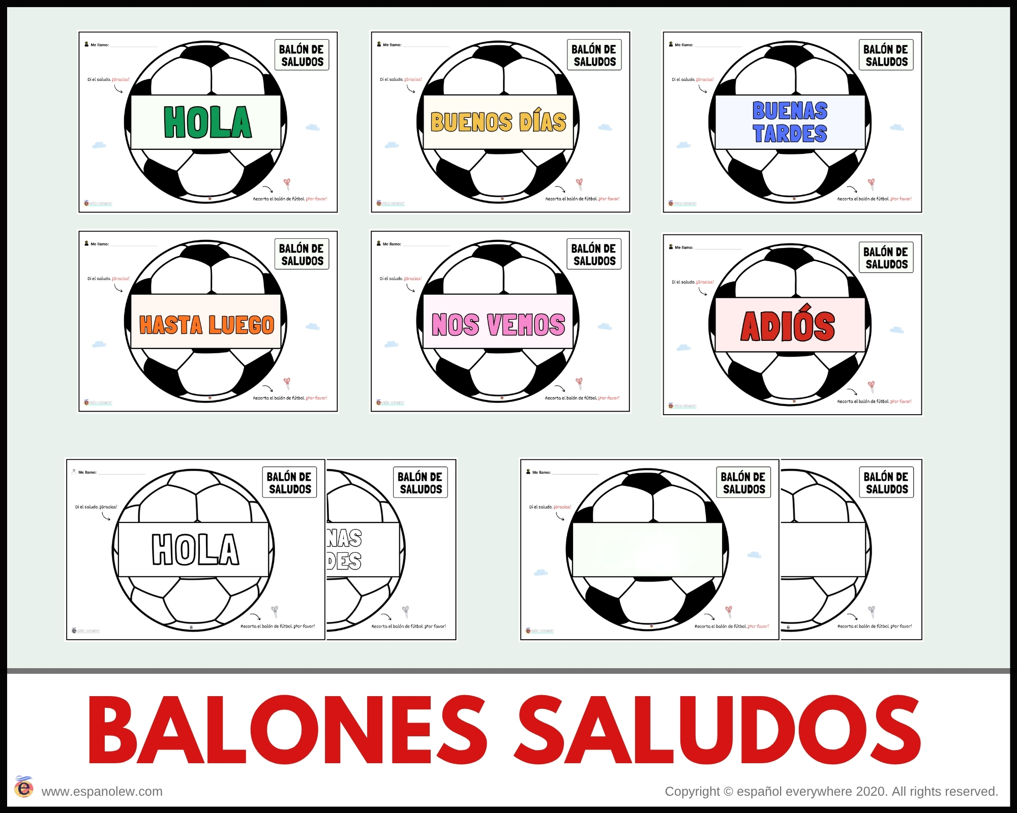 Materiales de fútbol para la clase de español ELE en Primaria Expresión oral, vocabulario, gramática, conjugación de verbos, países hispanohablantes, Mundial y actividades manipulativas (98)